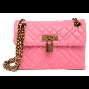 Kurt Geiger Quilted Pink Leather Mini Brixton